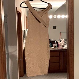 Gold Sparkle Windsor Dress